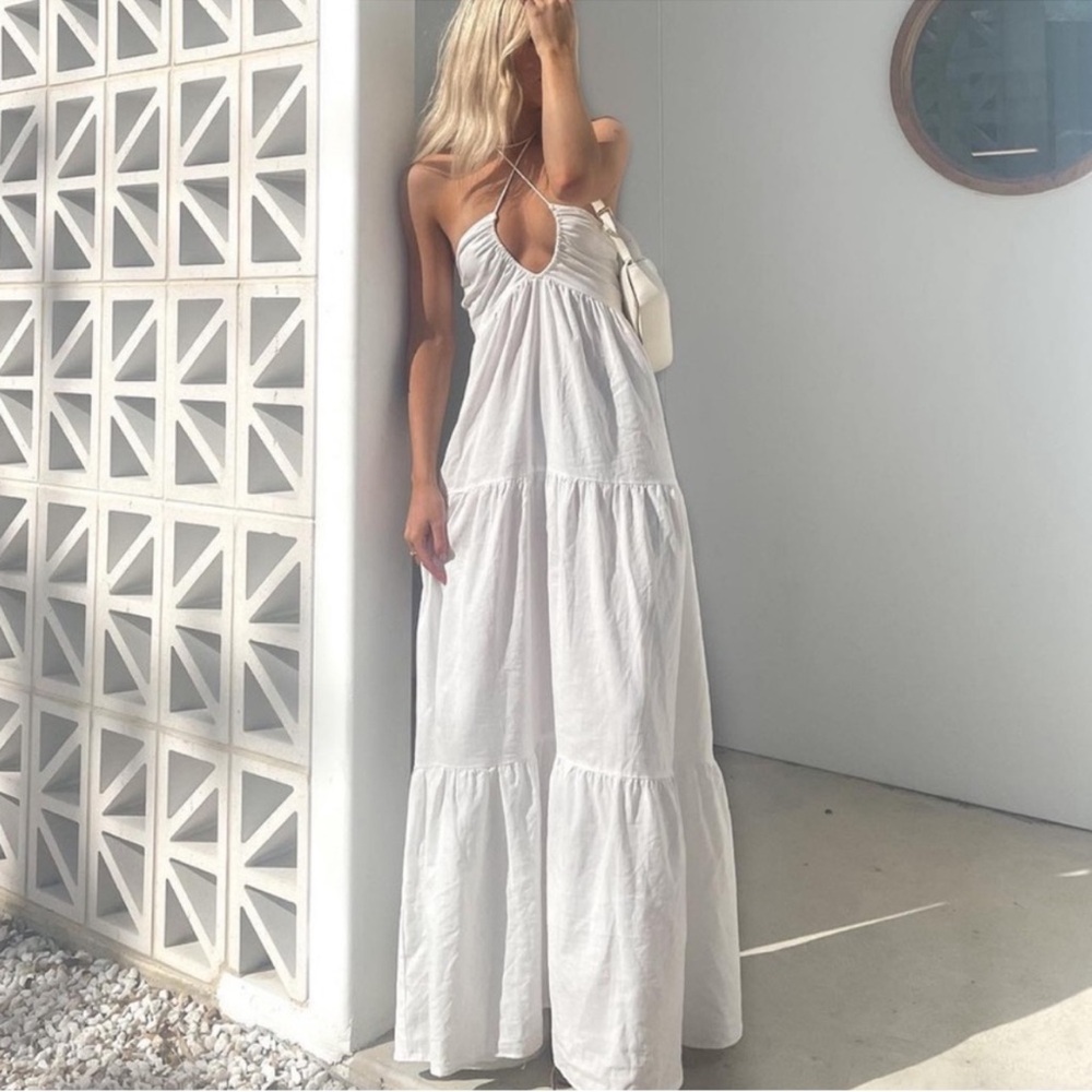 Princess Polly White Maxi Dress